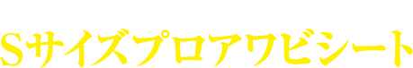 重見典宏お墨付き！Sサイズプロアワビシート